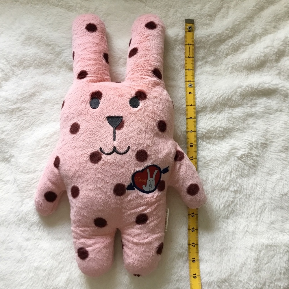 Craftholic Pink Polka Dot Sakura Rabbit (RAB) Plush - Picture 2 of 15